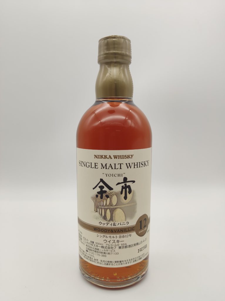 本日特価】 余市12年 ウッディバニラ 初期ラベル 500ml 未開栓 ニッカ